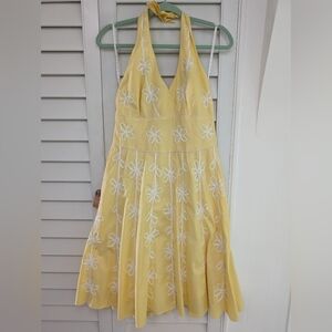 Lilly Pulitzer Floral yellow dress NWT size 8